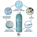 ProTeam Spa Di-Chlor - Hot Tub Chlorine for Hot Tubs and Spa Sanitizer for Hot Tub with SplashWiz Hot Tub Chemicals Care Guide - Made in USA (1 lb)