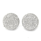 Men's XL 1/2 Inch Full Iced Cubic Zirconia Round Prong Setting Screw Back Earring BE 11403 S