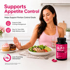 Wellcatcher GLP-1 Support Supplement for Women Men, Weight Management Capsules with Berberine, L-Glutamine, 5-HTP & Saffron, Appetite Cravings Metabolism Gut Health Support, 60 Capsules
