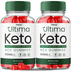 (2 Pack) Ultima Keto ACV Gummies - Ultimate Keto Plus ACV Apple Cider Vinegar 525 MG Per Gummy, Ultimaketo+ACV Supplement All Natural Premium Ingredient Advanced Formula (120 Gummies)