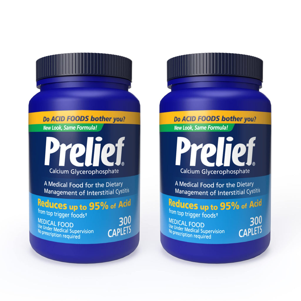 PRELIEF Acid Reducer Caplets Dietary Supplement, 300 Count (Pack of 2)