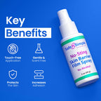 Safe n' Simple Skin Barrier Spray No-Sting - 2oz Bottle - Alcohol-Free Skin Prep Spray, Odor-Free Barrier Film for Ostomy Care, Stoma Skin Protection, Adhesive Prep for Medical Tapes and Dressings
