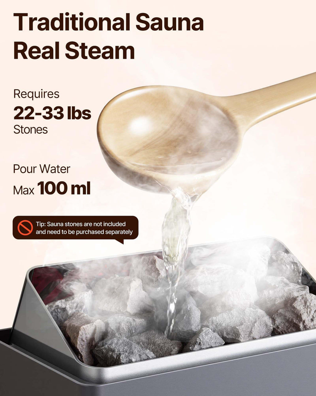 VEVOR Sauna Heater, 9KW 220V Electric Sauna Stove, Steam Bath Sauna Heater with External Digital Controller, 3h Timer & Adjustable Temp for Max. 317-459 Cubic Feet, Home Hotel Spa Shower FCC Certify