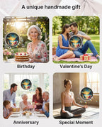 WOODBESTS Acrylic Jigsaw Puzzle Suncatcher 83 Pieces-Beach Vacation, DIY Acrylic Puzzle Sun Catcher, Window&Garden Decor, Unique Gifts for Mom, Women,Wife, Sisters, Aunt, Besties 7.4in