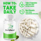 Barislend Capsules, Official Barislend Pink Salt Pills with All Natural Ingredients, Bari-Slend Advanced Formula Vitamin Pills for Health and Wellness Supplement for Men and Women (60 Capsules)