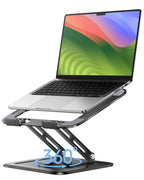 LOXP Adjustable Laptop Stand, Computer Stand with 360 Rotating Base