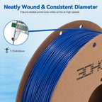 3DHoJor High Speed Printer Filament 1.75mm 1kg Cardboard Spool (2.2lbs) Rapid PLA to 5X Faster Printing Filament Dimensional Accuracy +/- 0.02 mm Fits for Most FDM 3D Printer-Blue