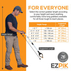 EZPIK Pro 26" Foldable Grabber Reacher Tool for Seniors - Grabbers for Elderly Reaching Tool Heavy Duty Pickup Trash Picker Upper Equipment - Claw Grabber Stick for Reaching Aids, Weed Gripper