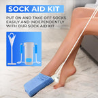 Sock Aid Kit, Premium Sock Puller Aid for Removing Socks or Stockings, with a Super Flexible Sock Aid Device with Long Rope. The Perfect Set for Putting On and Removing Socks or Stockings.