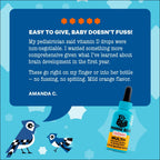 Mama Bird Infant Multi+ Drops (60 Servings) Ages 6 mo+ - Liquid Infant Multivitamin - Orange Flavor - Methylated B Vitamins, Vitamin B6 & Vitamin B12 - 3rd-Party Tested - Non GMO, Vegan & Gluten Free