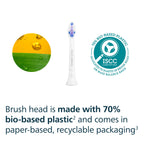 Philips Sonicare S2 Sensitive - Genuine Replacement Electric Toothbrush Heads, White, 3 Pack, HX6053/77
