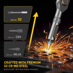 74 in 1 Magnetic Screwdriver Set, Ratchet Screwdriver, Multi Bit Screwdriver Set with Detachable Handle, RepairTool Kit for Furniture, Precision Electronics, Bicycle, DIY, Computer