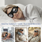 Undevigint Sleep Eye Mask After Cataract Surgery, Patch Plastic Hard Shield After Surgery with Adjustable Strap, Breathable Eye Patches for Adults Sleeping, Eye Cover for Sleeping After Eye Surgery