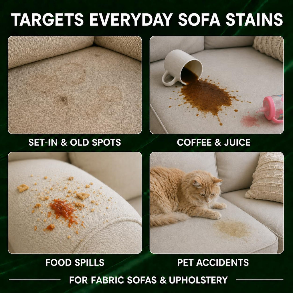 Couch & Sofa Cleaner Spray, Upholstery Stain Remover for Fabric Furniture