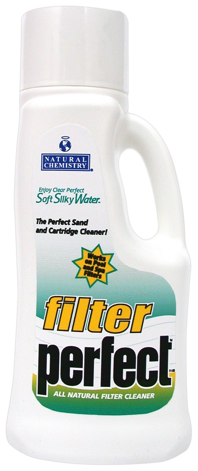 Natural Chemistry Filter Perfect Pool Filter Cleaner, 1-Liter, Naturally Based Filter Cleaner, Highly Concentrated, Compatible with All Sanitizing Systems