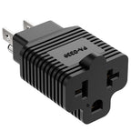 [3Pack] 4-in-1 15 Amp Household AC Plug to 20 Amp T Blade Adapter,5-15P to 5-20R,5-15P to 6-15R,5-15P to 6-20R, 4 in 1 AC Power Adapter,15A 125V to 20A 250V Adapter