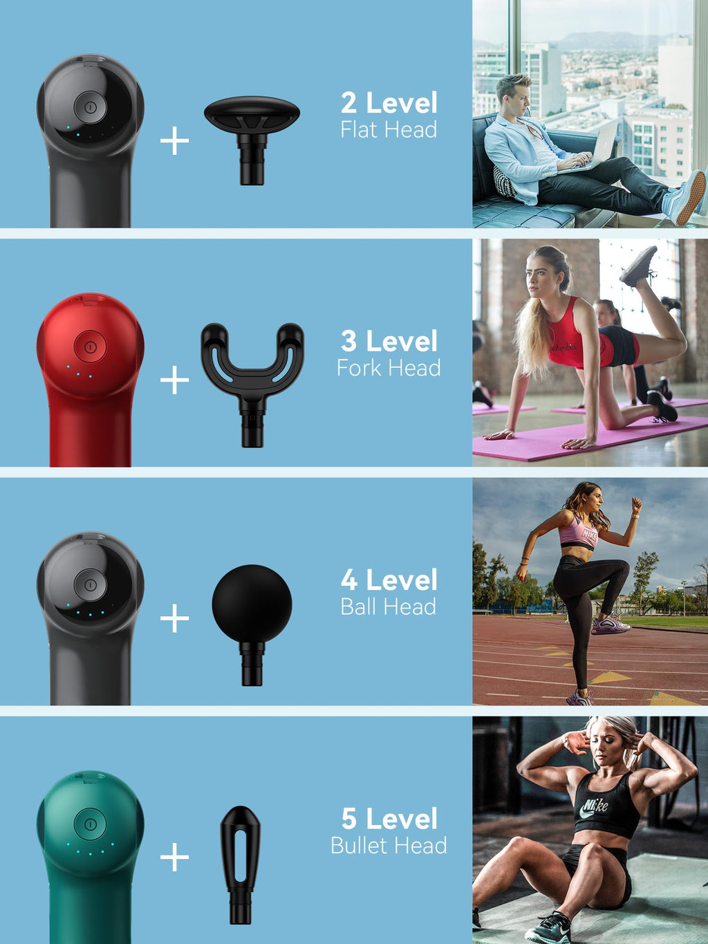 HEYCHY Super Mini Massage Gun, Percussion Deep Tissues Muscle Massager, Compact Sports Travel Massage Gun, Portable Handheld Massager for Home, Gym, Office, Outdoors