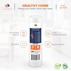 Aquaboon 1 Micron Whole House Sediment Filter 10 x 2.5 for RO & Well Water Filters Replacement Cartridges Compatible with AP110, WHKF-GD05, 25 Pack