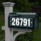 Reflective Mailbox Numbers Sticker for Outside 4 Inch, For Mailbox, Windows, Cars, Door, Trucks and Homes, Five Character Custom Address Numbers, Businesses, 3M EGP Outdoor Sign, Made in USA