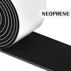 Storystore Weather Stripping Door Seal Strip, 2In x 3/8In x 13FT Self Adhesive Foam Tape for Door Window Insulation Soundproofing Weatherstrip, High Density Foam Seal for Doors Windows Furniture