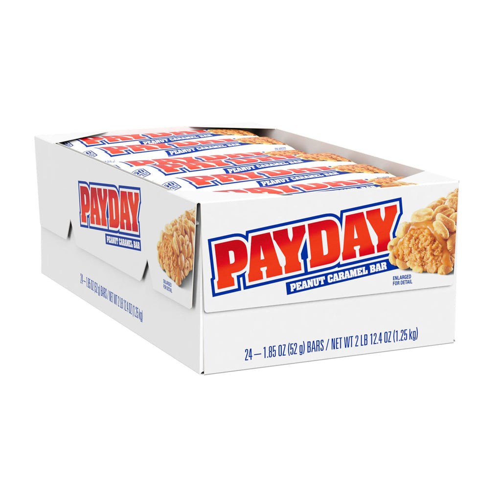 PAYDAY Peanut Caramel Candy Bars, 1.85 oz, 24 ct