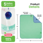 IMPROVIA® Washable Underpads, Heavy Absorbency Reusable Incontinence Pads