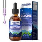 HOLLEGEND Liposomal Glycine Supplements for Sleep, 1.5/3g Glycine Liquid Drops with Magnesium, L-Theanine & L-Serine | Plus NAC & L-Alanine for Liver & Cellular Health, Vegan, Blueberry, 2 Fl Oz