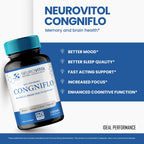 NeuroVitol Cogniflo Capsules, Official NeuroVitolCogniflo Supplement for Brain Health & Memory Support - Maximum Strength, Advanced Formula Nootropic Pills, NeuroVitol Cogniflo Reviews (3 Pack)