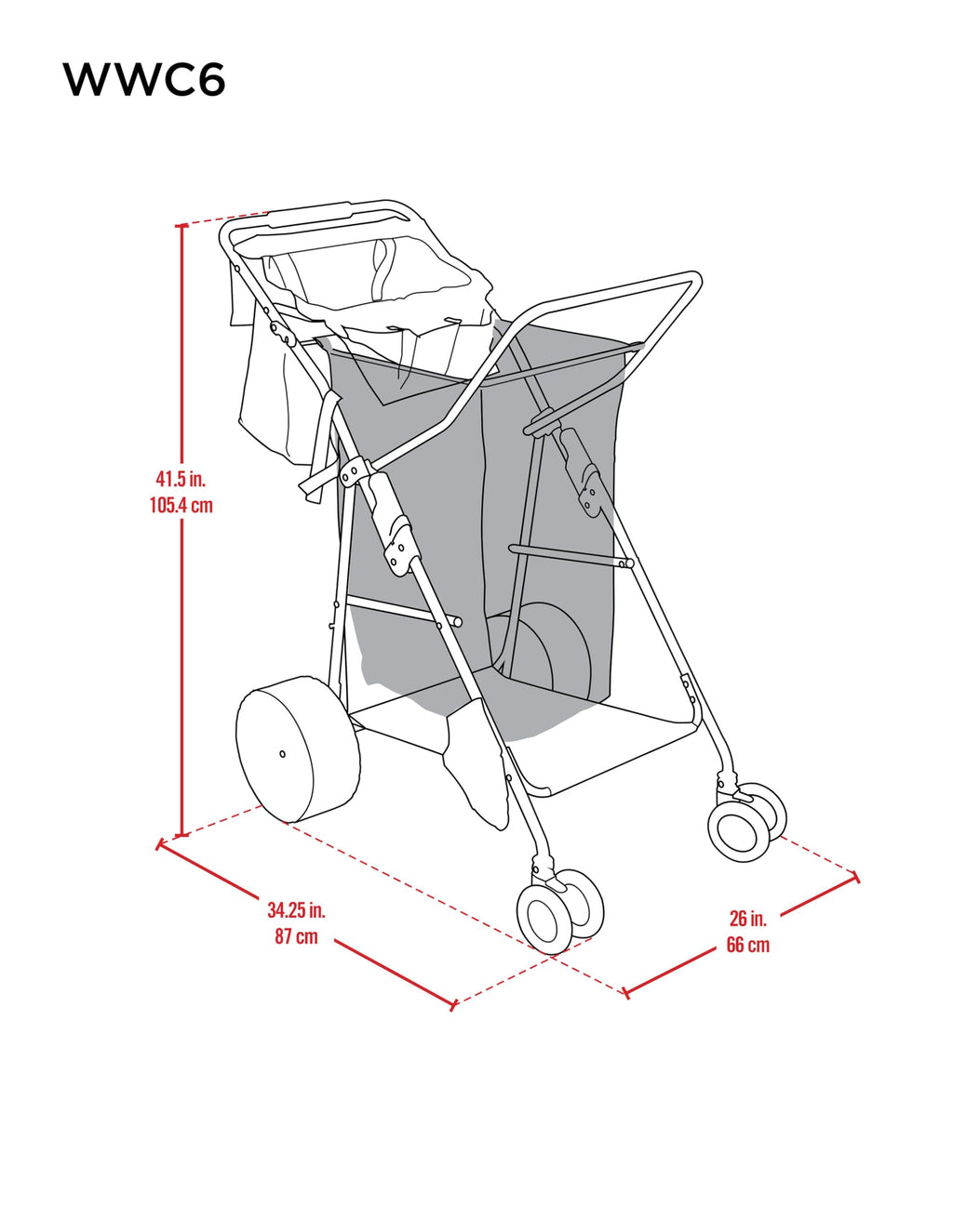 Rio Beach Wonder Wheeler Wide Beach Cart