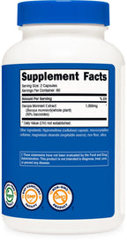 Nutricost Bacopa Monnieri 1,000mg, 120 Capsules (60 Servings) - Non-GMO, Gluten Free, and Vegetarian Friendly