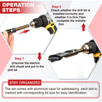 ANGELSWORD 7/8" Reduced Shank Drill Bit, M2 High Speed Steel Drill Bit for Hard Wood, Mild Steel, Cast Iron, Copper, Aluminum alloys and Other Sheet Metal