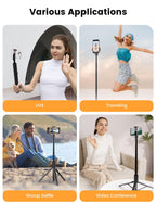 ANXRE 71" Phone Tripod with 1/4" Camera Mount, NT79 Extendable Selfie Stick
