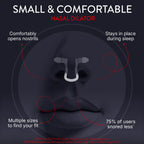 Rhinomed Mute Nasal Dilator for Snore Reduction - Anti-Snoring Aid Solution - Improve Airflow - Comfortable Nose Vents, Breathing Aids for Better Sleep - (Size Large, 3-Pk)
