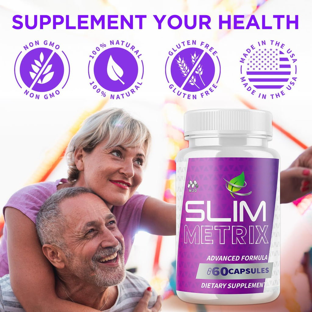 (3 Pack) Slim Metrix Capsules, Official Slim Metrix Pills with All Natural Ingredients,Advanced Weight Management & Wellness Support Supplement, Maximum Strength Healthy Lifestyle Pills (180 Capsules)