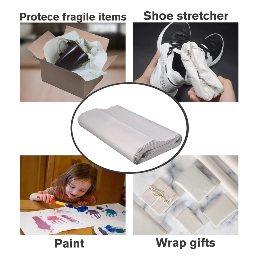 Packing Paper for Moving, Newsprint Packing Paper Sheets for Shipping Transportation,Wrapping, Fill the Moving Boxes and Protect Fragile Items (100 Sheets, 27”x15”)
