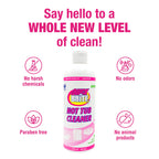 Quick N Brite Heavy Duty Hot Tub Cleaner Kit - Non-abrasive Cleaning Gel with Sponge and Cloth, 16 oz. (Packaging May Vary)