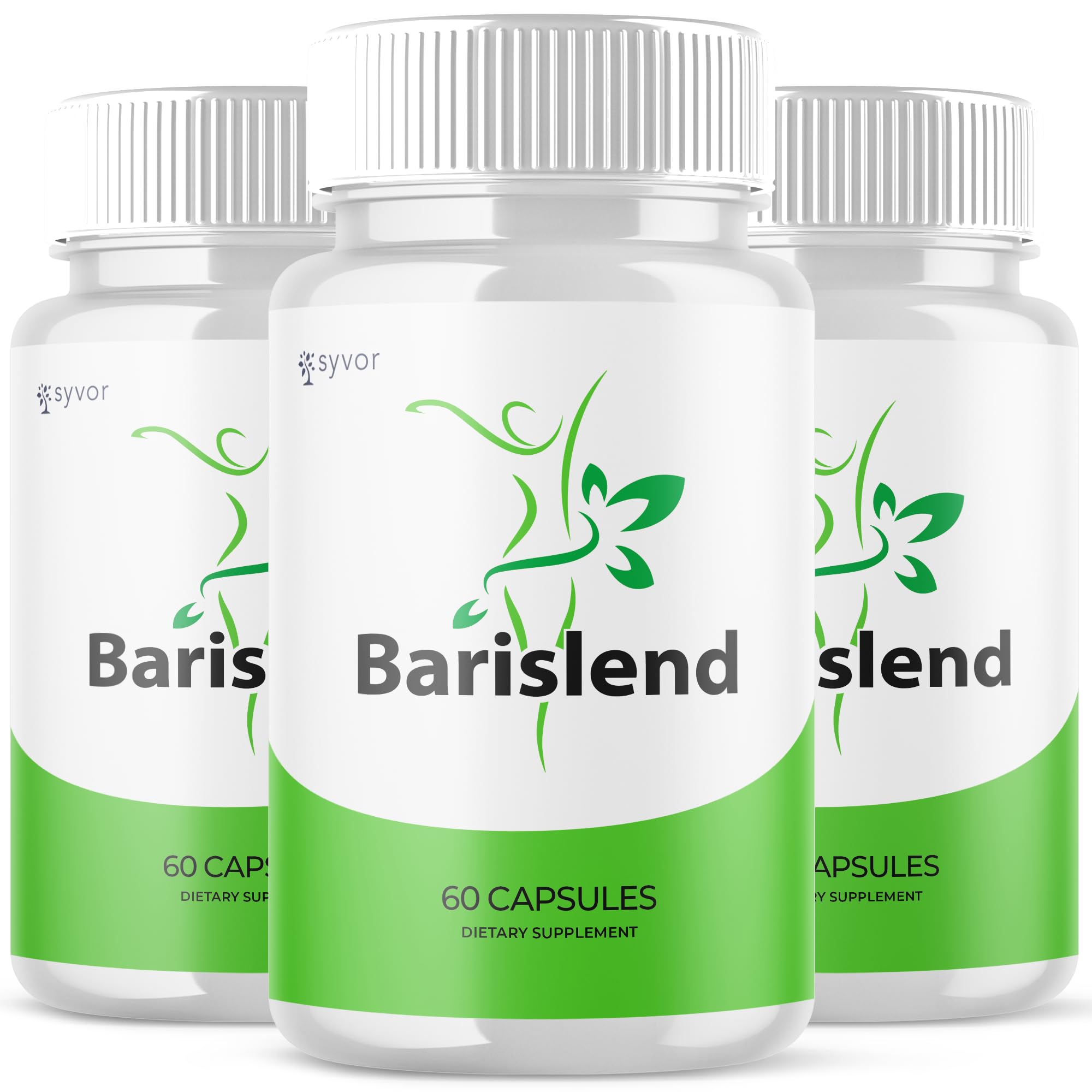 (3 Pack) Barislend Capsules, Official Barislend Pink Salt Pills with All Natural Ingredients, Bari-Slend Advanced Formula Vitamin Pills for Health and Wellness Support for Men and Women (180 Capsules)