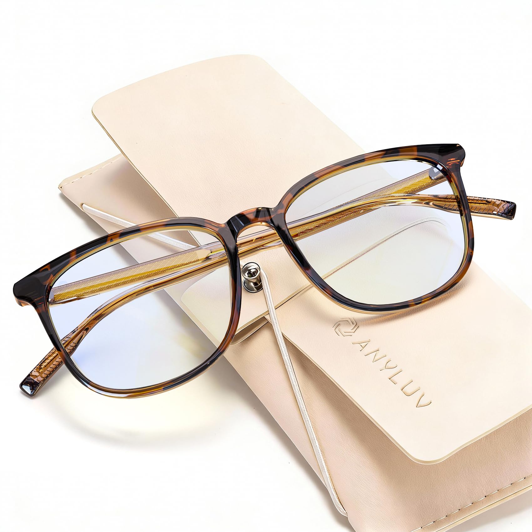 ANYLUV Blue Light Glasses for Woman Men, Womens Blue Light Blocking Glasses Computer Glasses Anti Eyestrain