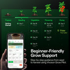 VGrow All-in-One Smart Grow Box, Professional System with Samsung LM301H EVO Grow Light, Advanced Circulation & Ventilation System, Irrigation, Nutrient, Magnetic Window for Indoor Hydroponics