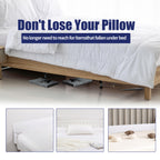 HOMBYS Wedge Pillow Headboard for Bed Gap,Foldable Bed Wedge Gap Filler King Size,Matterss Gap Filler,Multi Functional Bed Crack Pillow, Fill The Gap (0-7") Between Your Headboard and Mattress,White
