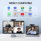 EMEET C960 1080P Webcam with Microphone, 2 Mics, 90° FOV, Computer Camera