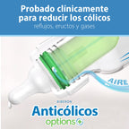 Dr. Brown's Anti-Colic Options+ Narrow Baby Bottle, Floral, 8 oz, 4-Pack