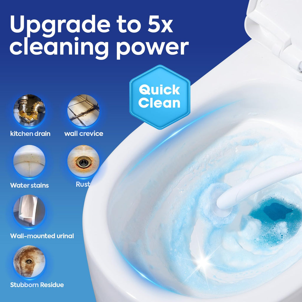 Clorytom 50 Count Toilet Wand Refills for Clorox, Premium Toilet Cleaner Refill Pads, Replacement Brush Heads Compatible With Most Toilet Wand Refill System, No Falling Apart, Fresh Fragrance
