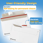 110-Pack Card Shipping Envelopes - 7 x 4.35 Inches Trading Cards Self-Adhesive Mailers, Perfect Fit for Semi-Rigid Sleeves, Toploaders & Ding Defend Protectors - Hobby Mailing Supplies