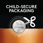 Duracell 2032 Lithium Battery, 4 Count (Pack of 1), Child Safety Features, Compatible with Key Fob, Tea Light Candles and Other Devices, CR2032 Battery