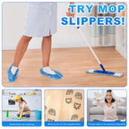Vowanop Mop Slippers Shoes 10 Pairs (20 Pieces) - Microfiber Cleaning House Mop Slippers, Floor Cleaning Tools Shoe Cover, Soft Machine Washable Reusable Microfiber Foot Socks for House Kitchen Office