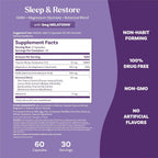 Natrol Sleep & Restore Capsules - Calm Magnesium Glycinate, Magnesium Sleep Aid with GABA, Melatonin 5mg, Botanical Blend, 30 Day Supply, 60 Count (Pack of 2)