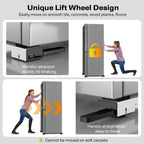 KVRG Appliance Rollers Heavy Duty,Newest Extendable Appliance Sliders,Liftable Washing Machine Base,Easily Move Washer and Dryer Machines,Refrigerators,Furniture-White