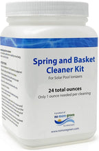 No More Green Technologies - Solar Pool Ionizer Cleaning Kit, Includes Spring and Basket Cleaner, Copper Ionizer for Pools, Easy Cleaner Kit Ionizer, Up to 24 Cleanings - Lifetime Replacement Warranty