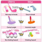 Liberry Toddler Golf Clubs Set Toy for 1 2 3 4 Years Old Girls Boys, Pink